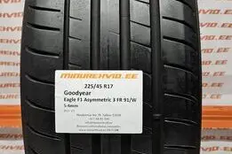 Подержанный летняя шина 225/45R17 GoodYear Eagle F1 Asymmetric 3 FR 91/W