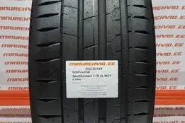 Подержанный летняя шина 255/35R19 Continental SportContact 7 FR XL 96/Y