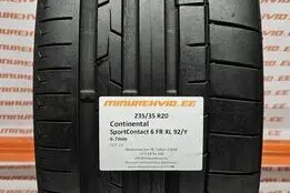 Подержанный летняя шина 235/35R20 Continental SportContact 6 FR XL 92/Y