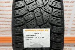 Used studded tire 215/60R17 Continental IceContact 2 SUV FR 96/T