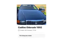 Cadillac Eldorado, 1992, 4.9, 150 kW, bensiin, automaat, esivedu