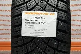 Used studded tire 195/65R15 Continental IceContact 3 XL 95/T