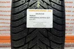 Used studded tire 225/40R18 Nokian Hakkapeliitta 10 FR XL 92/T