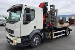 Volvo FL280 4X2 HMF 1560 + platform, 2008, 7.2, 206 kW, diisel, tagavedu