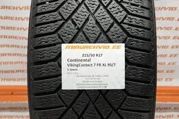 Used studless winter tire 215/50R17 Continental VikingContact 7 FR XL 95/T