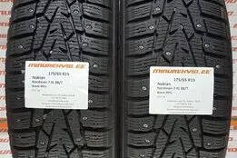 Подержанный шипованная шина 175/65R15 Nokian Nordman 7 XL 88/T