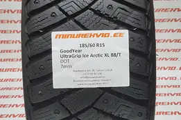 Подержанный шипованная шина 185/60R15 GoodYear UltraGrip Ice Arctic XL 88/T
