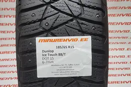 Подержанный шипованная шина 185/65R15 Dunlop Ice Touch 88/T