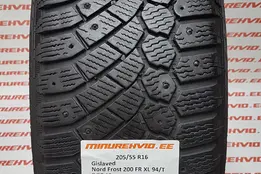 Подержанный шипованная шина 205/55R16 Gislaved Nord Frost 200 FR XL 94/T
