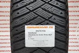 Подержанный шипованная шина 205/55R16 GoodYear UltraGrip Ice Arctic FR XL 94/T