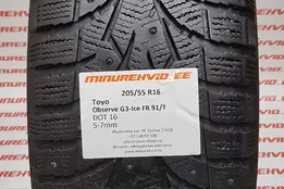 Подержанный шипованная шина 205/55R16 TOYO Observe G3-Ice FR 91/T