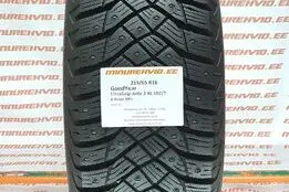 Подержанный шипованная шина 215/65R16 GoodYear UltraGrip Artic 2 XL 102/T
