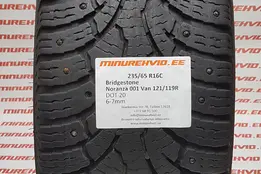 Подержанный шипованная шина 235/65R16 Bridgestone Noranza 001 Van 121/119R