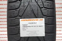 Kasutatud lamellrehv 215/60R17 Nokian Hakkapeliitta R2 SUV XL 100/R