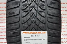 Kasutatud lamellrehv 225/45R17 Dunlop SP Winter Sport 4D FR 91/H MO