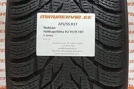 Kasutatud lamellrehv 225/55R17 Nokian Hakkapeliitta R3 FRT 97/R