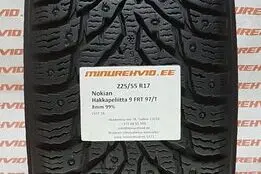 Подержанный шипованная шина 225/55R17 Nokian Hakkapeliitta 9 FRT 97/T