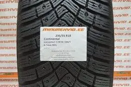 Подержанный шипованная шина 235/55R18 Continental IceContact 3 FR XL 104/T