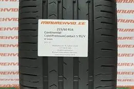 Used summer tire 215/60R16 Continental ContiPremiumContact 5 95/V