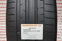 Подержанный летняя шина 255/40R19 Continental SportContact 6 FR XL 100/Y.