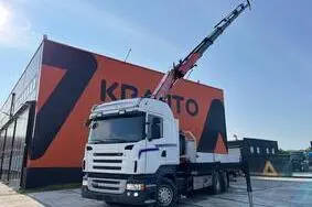 Müüa kasutatud sõiduk Scania R FASSI F260XP / PLATFORM L=6760 mm, 2010, 810 589 km, 12.7, 324 kW, diisel, tagavedu, XLER6X20005218526
