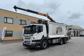 For sale used vehicle Scania P410 6x2*4 + Kaoussis CRV2000 20 m3 + CRANE ECO 806, 2017, 370 000 km, 302 kW, diesel, automatic, YS2P6X20005427149