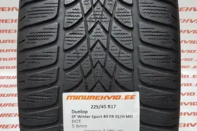 Used studless winter tire 225/45R17 Dunlop SP Winter Sport 4D FR 91/H MO