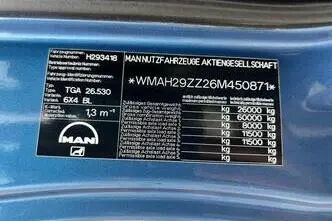 MAN TGA26.530, 390 kW, diesel, manual