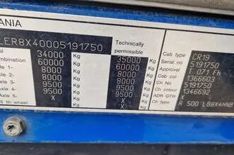 Scania R500, 368 kW, diisel, manuaal