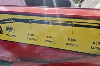Volvo FL280 4X2 HMF 1560, 7.2, 206 kW, дизель, задний привод