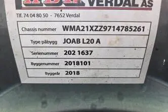 MAN TGX26.580 6X2 JOAB, 427 kW, diisel, automaat