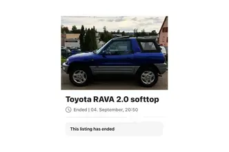 Toyota RAV4, 2.0, 96 kW, bensiin, manuaal, nelikvedu