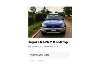 Toyota RAV4, 2.0, 96 kW, petrol, manual, four-wheel drive