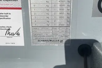 Schwarzmüller K-serie, 27m3, 6200kg, 18 t sadulatapp, bensiin+cng