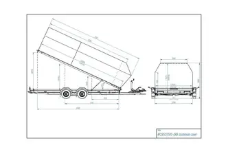 Tiki Treiler Autoveohaagis alumiiniumkaanega