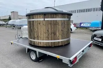 Tiki Treiler Platvormhaagis 3x2.08 tünnisauna haagis