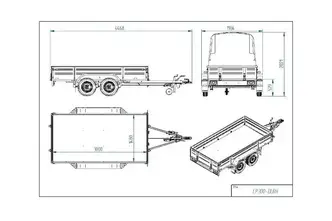 Tiki Treiler CP300-DLBH Piduritega Topeltsild haagis