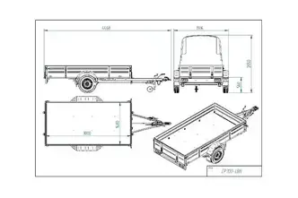 Tiki Treiler CP300-LBH Piduritega haagis