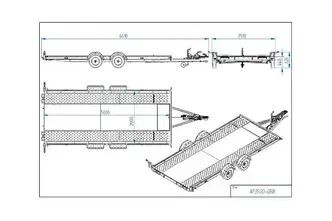 Tiki Treiler Autotreiler autoveohaagis 2640 kg