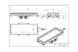 Tiki Treiler Keevis PRO 400-DLH 4.0x1.5 Kaanega kastihaagis