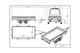 Tiki Treiler Keevis 300-DLH 3.0x1.5 kastihaagis kaanega