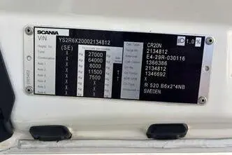 Scania R520, 382 kW, diisel, automaat