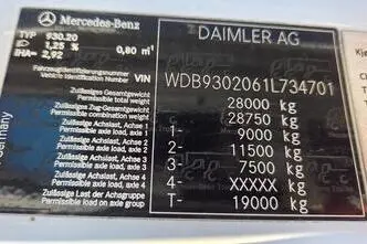 Mercedes-Benz Actros, 265 kW, diisel, automaat