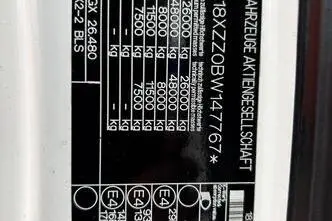 MAN TGX 26.480 6x2, 12.4, 353 kW, diisel, automaat, tagavedu