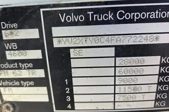 Volvo FM460 6X2*4, 345 kW, diesel, automatic