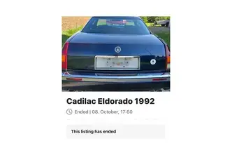 Cadillac Eldorado, 4.9, 150 kW, bensiin, automaat, esivedu
