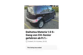 Daihatsu MATERIA, 1.5, petrol, manual, front-wheel drive