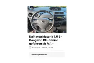 Daihatsu MATERIA, 1.5, petrol, manual, front-wheel drive