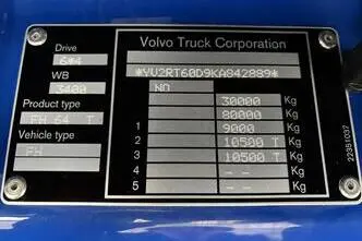 Volvo FH 540 6x4, 405 kW, diesel, automatic