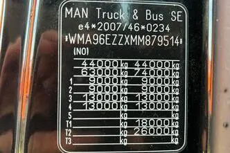 MAN TGS 41.510 8x8, 375 kW, diisel, automaat